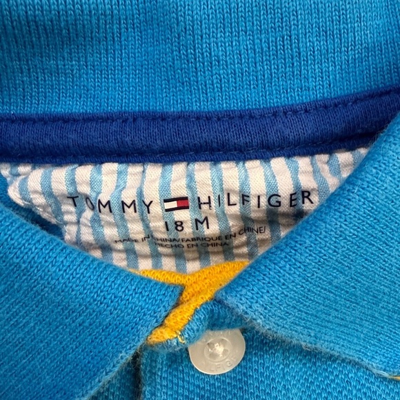 Tommy Hilfiger - 18M - Blue Long Sleeve Polo Shirt - Picture 5 of 5